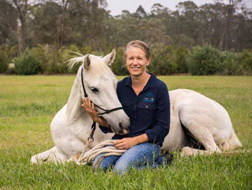 Nadine Delaney EPI Supervisor Noel Haarburger equine therapy trainer