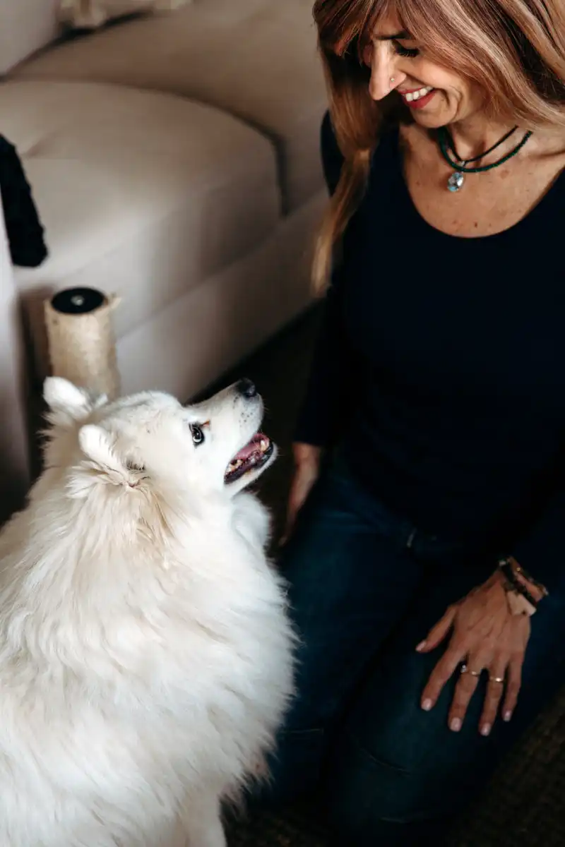 meg and animal assisted therapy dog