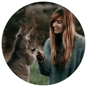 meggin kirby and therapy kangaroo