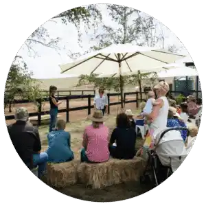 outdoor equine therapist training class